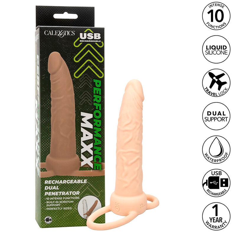 CALEXOTICS - PERFORMANCE MAXX RICARICABILE DUAL PENETRATOR LIGHT SKIN