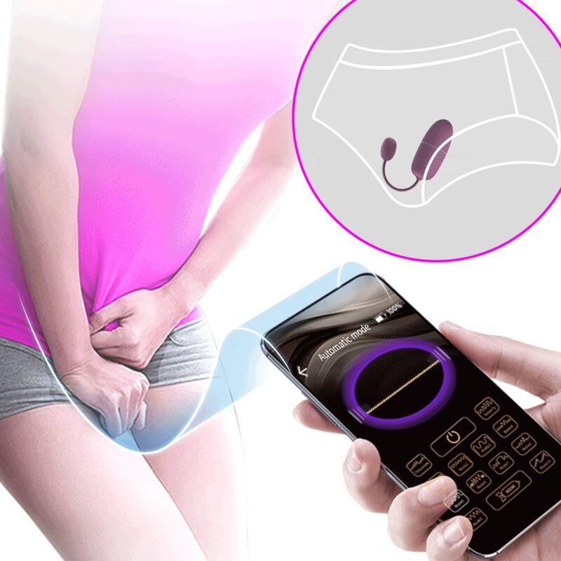 PRETTY LOVE - UOVO VIBRANTE NINFA CONTROLLATO DA APP LILA