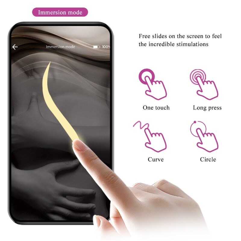 PRETTY LOVE - UOVO VIBRANTE NINFA CONTROLLATO DA APP LILA