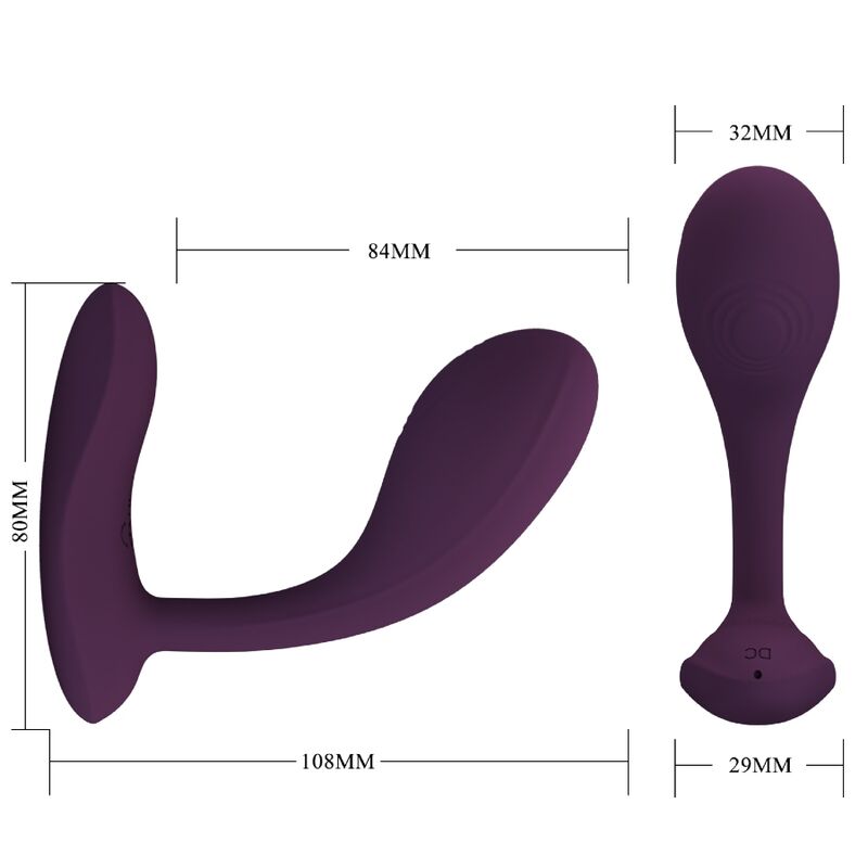 PRETTY LOVE - BAIRD G-SPOT 12 VIBRAZIONI RICARICABILE LILA APP
