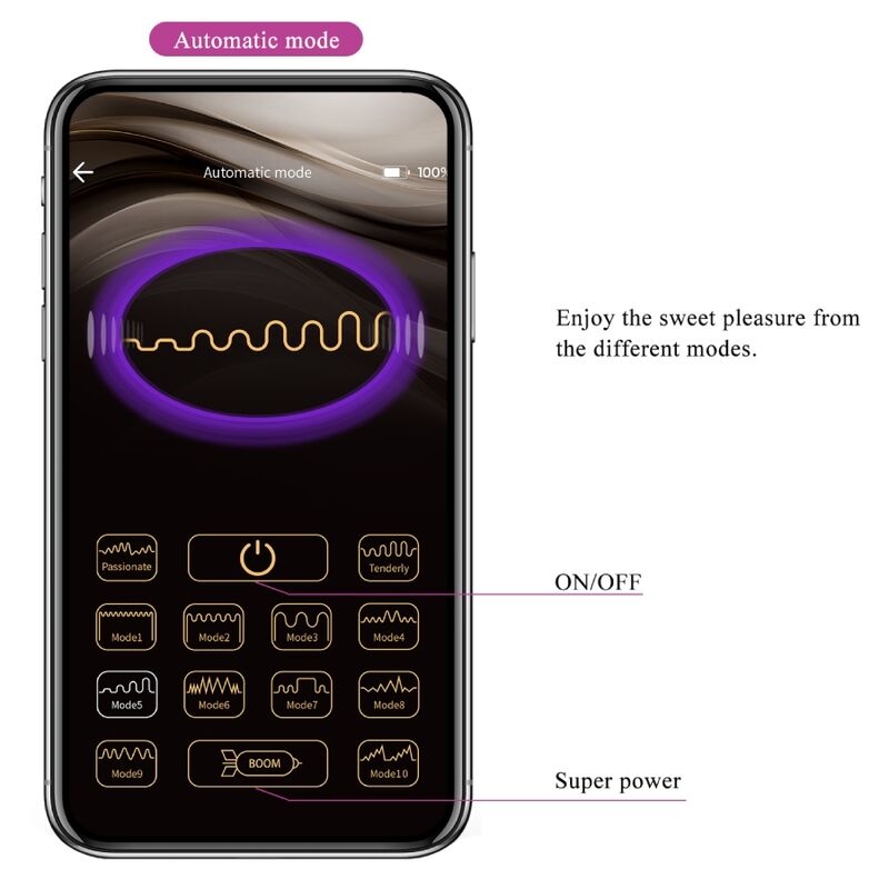 PRETTY LOVE - BAIRD G-SPOT 12 VIBRAZIONI RICARICABILE LILA APP
