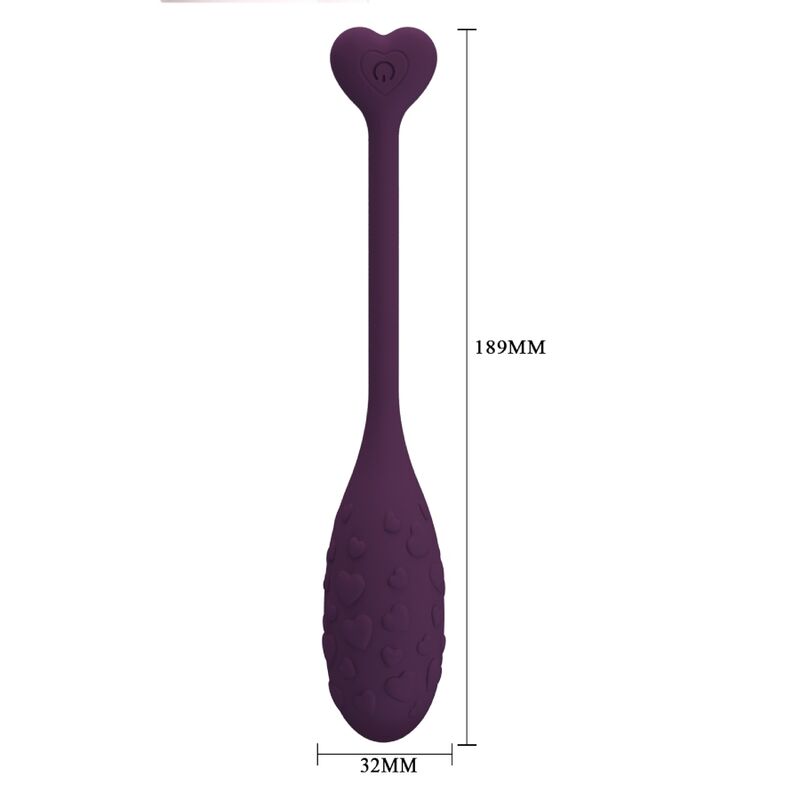 PRETTY LOVE - UOVO VIBRANTE CONTROLLATO DA APP FISHERMAN LILA