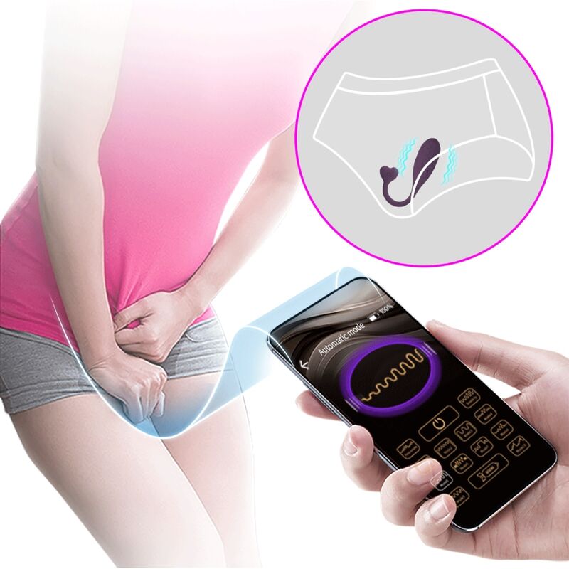 PRETTY LOVE - UOVO VIBRANTE CONTROLLATO DA APP FISHERMAN LILA