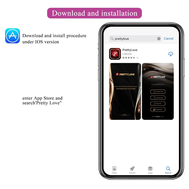 PRETTY LOVE - UOVO VIBRANTE CONTROLLATO DA APP FISHERMAN LILA