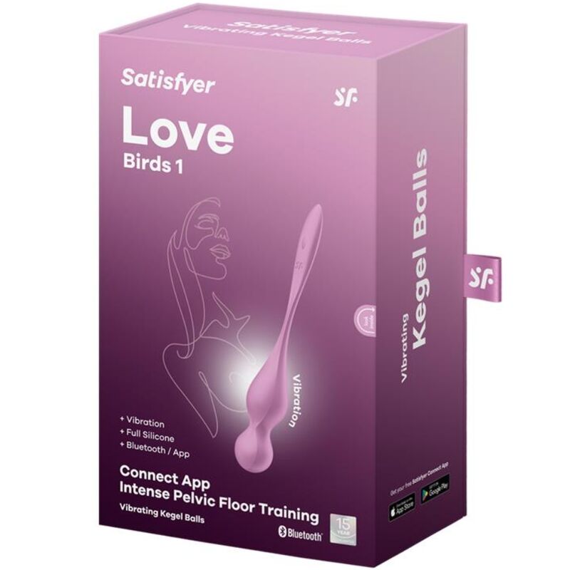 SATISFYER - PALLINE DI KEGEL VIBRANTI LOVE BIRDS ROSA