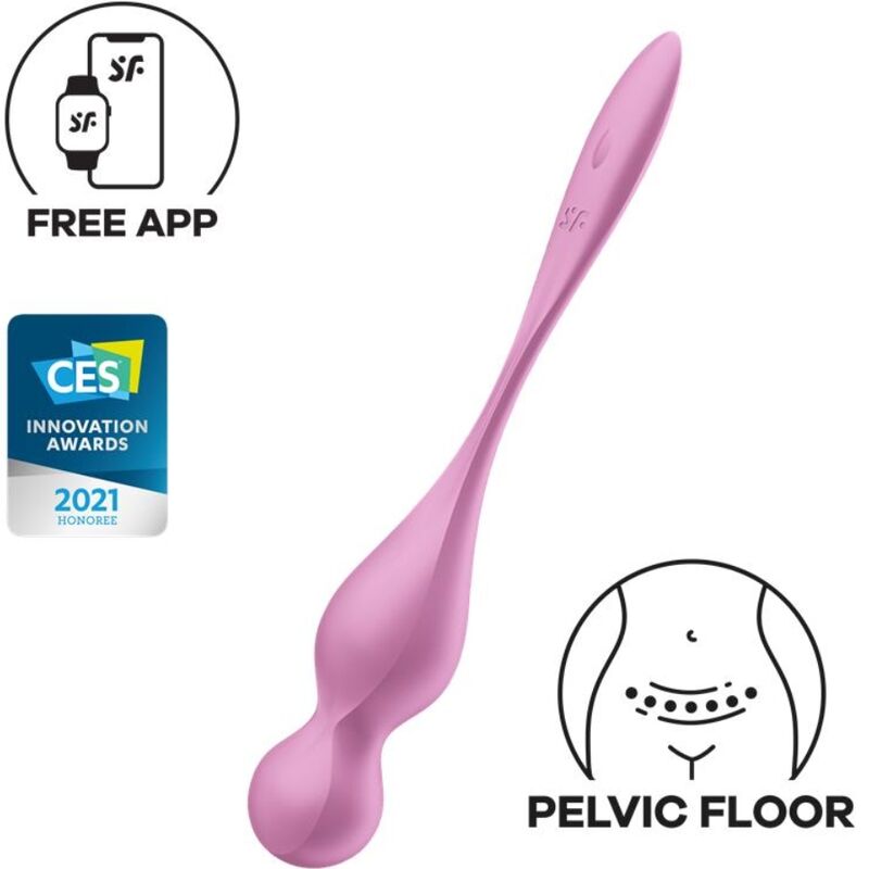 SATISFYER - PALLINE DI KEGEL VIBRANTI LOVE BIRDS ROSA
