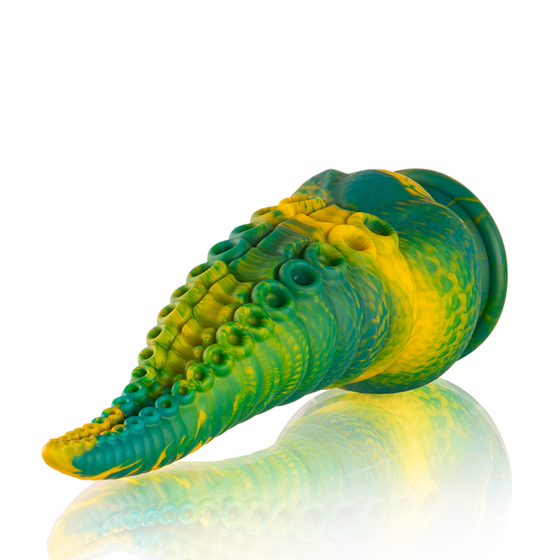 ÉPICO - DILDO DE TENTÁCULOS VERDES CETUS DE GRAN TAMAÑO