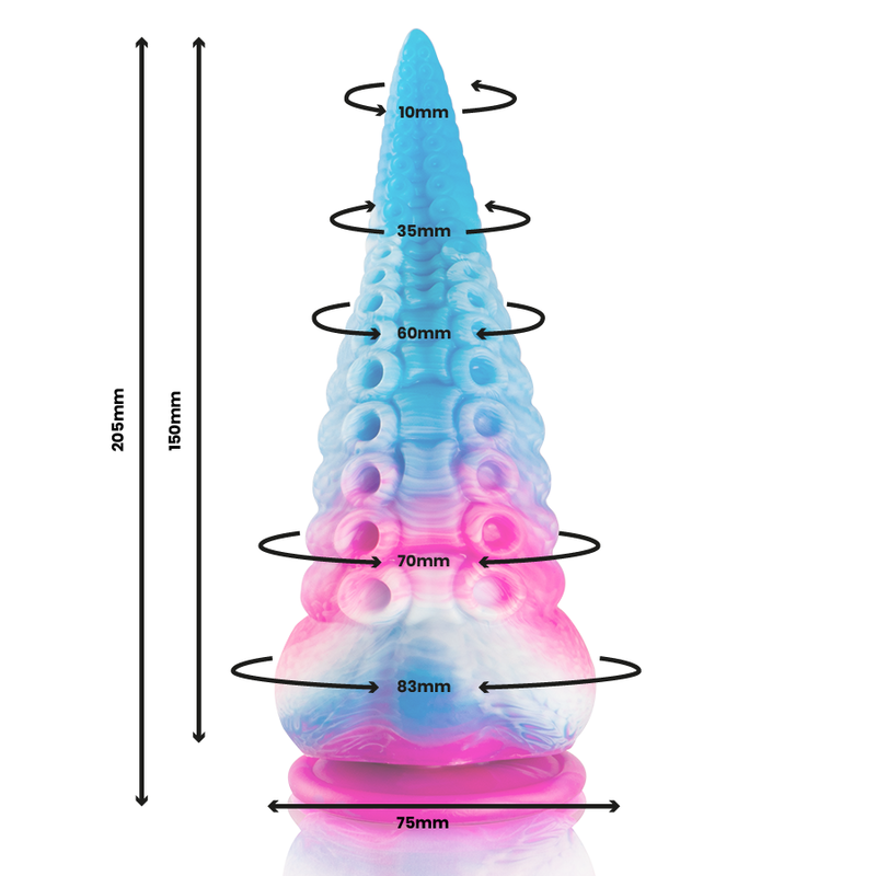 EPIC - DILDO PHORCYS BLU TENTACOLO GRANDE