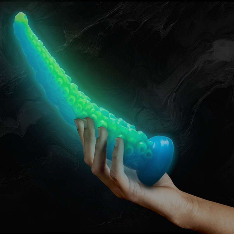 EPIC - DILDO SCYLLA FLUORESCENTE CON TENTACOLI SOTTILI DI GRANDI DIMENSIONI