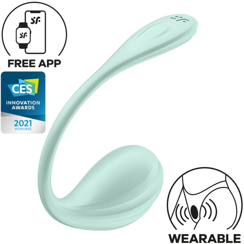 SATISFYER - STIMOLATORE DEL PUNTO G SMOOTH PETAL WATER GREEN APP GRATUITA