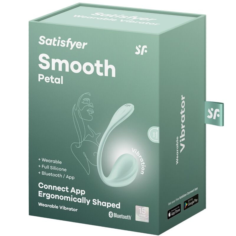 SATISFYER - STIMOLATORE DEL PUNTO G SMOOTH PETAL WATER GREEN APP GRATUITA
