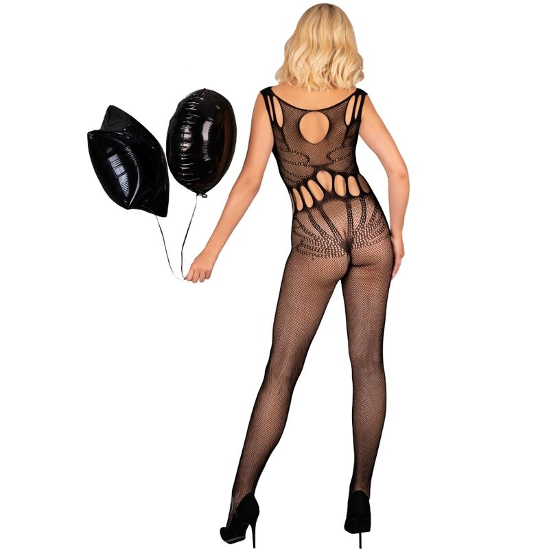 LIVCO CORSETTI FASHION - AMAHIL BODYSTOCKING SIN ENTREPIERNA NEGRO TALLA ÚNICA