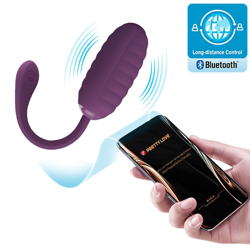 PRETTY LOVE - CASPER PURPLE UOVO VIBRANTE RICARICABILE