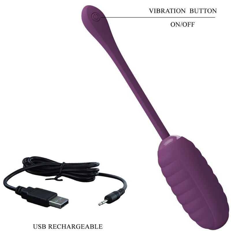 PRETTY LOVE - CASPER PURPLE UOVO VIBRANTE RICARICABILE