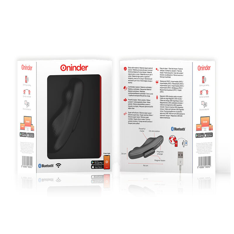 ONINDER - VIBRATORE RICARICABILE MANILA PANTY 9 VELOCITÀ 9,6 CM X 2,6 CM - APP GRATUITA