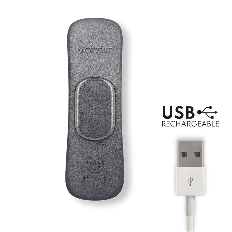 ONINDER - VIBRADOR MANILA PANTY RECARGABLE 9 VELOCIDADES 9.6 CM X 2.6 CM - APLICACIÓN GRATUITA