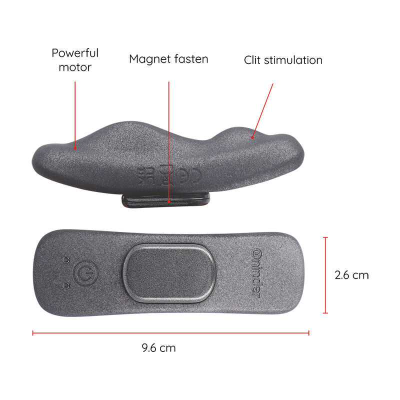 ONINDER - VIBRATORE RICARICABILE MANILA PANTY 9 VELOCITÀ 9,6 CM X 2,6 CM - APP GRATUITA