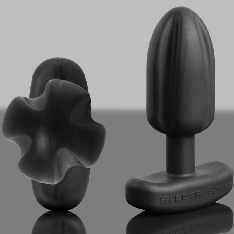 ELECTRASTIM - TARTARUS PLUG ANAL CUATRIPOLAR SILICONA NEGRO
