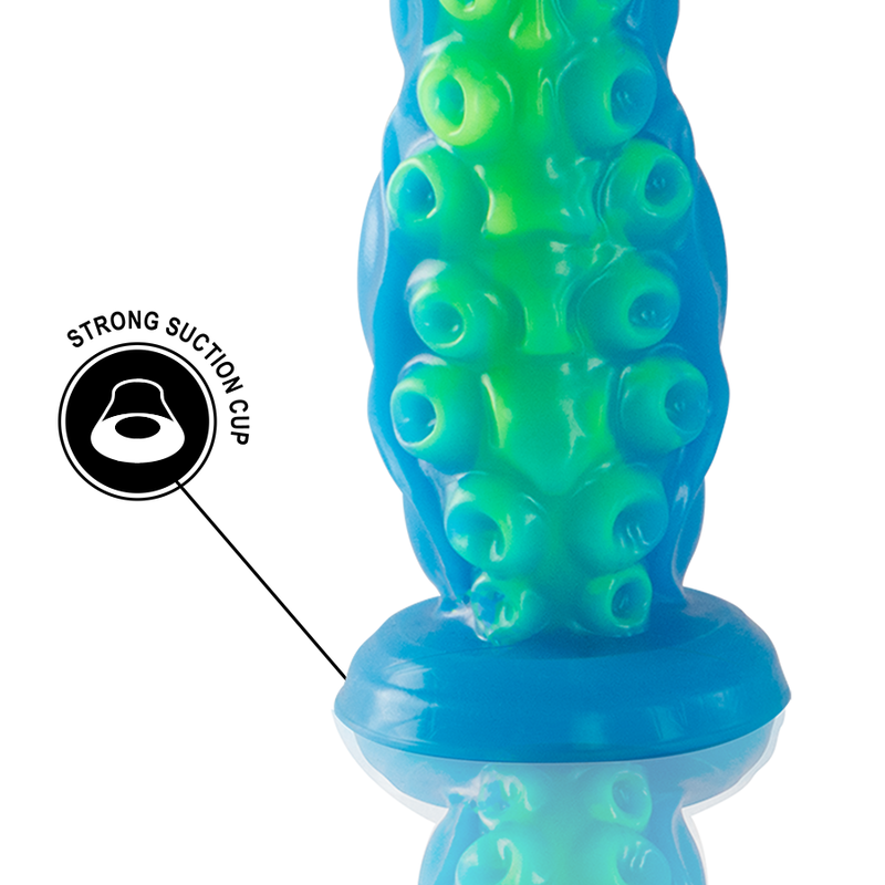 EPIC - DILDO SCYLLA FLUORESCENTE CON TENTACOLI SOTTILI DI GRANDI DIMENSIONI