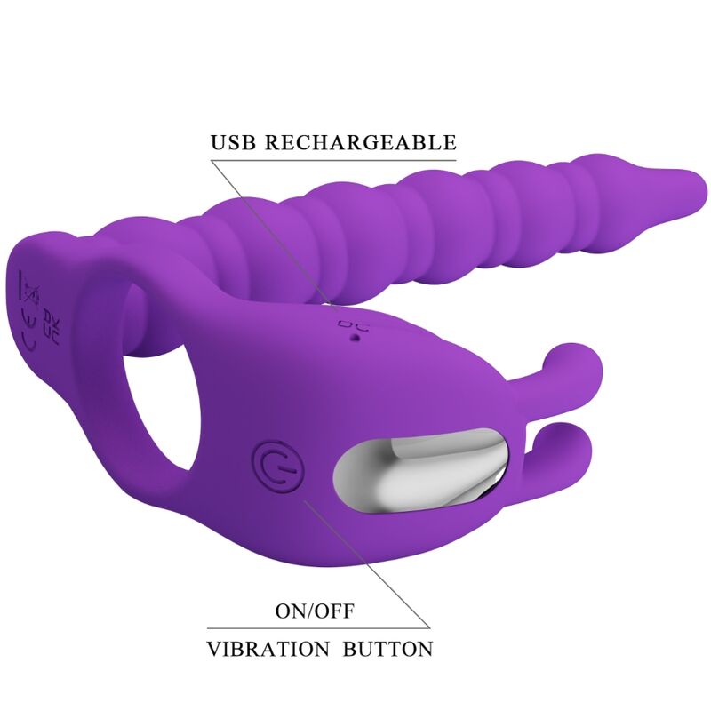 PRETTY LOVE - BLACKNEY PENIS RING WITH LILA VIBRATOR PLUG Lo Que Quieras PRETTY LOVE - BLACKNEY PENIS RING WITH LILA VIBRATOR PLUG Lo Que Quieras