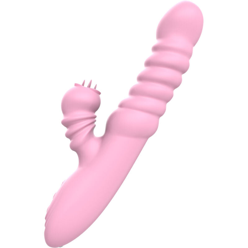 ARMONY - VIBRADOR MULTIFUNCIÓN CON LENGUA ESTIMULANTE EFECTO CALOR ROSA