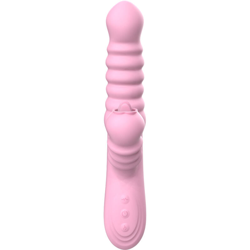 ARMONY - VIBRADOR MULTIFUNCIÓN CON LENGUA ESTIMULANTE EFECTO CALOR ROSA