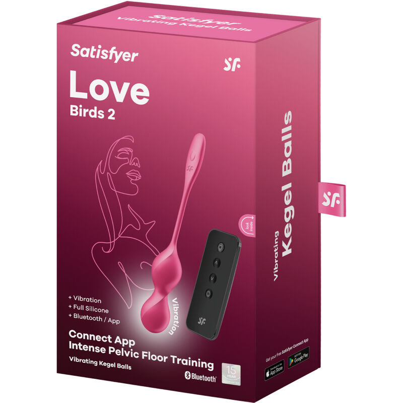 SATISFYER - LOVE BIRDS 2 BOLAS VIBRATORIAS KEGEL + APLICACIÓN GRATUITA