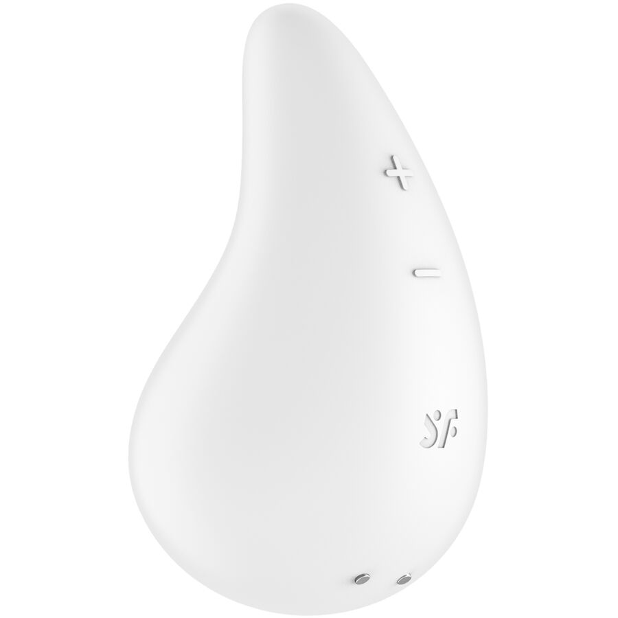 SATISFYER - VIBRATORE A GOCCIA DI RUGIADA DA APPOGGIO BIANCO