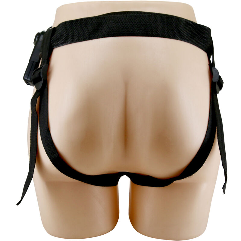 PRETTY LOVE - STARKS HARNESS BRIEFS DILDO VIBRANTE MULTIVELOCITÀ 17,5 CM MARRONE CHIARO