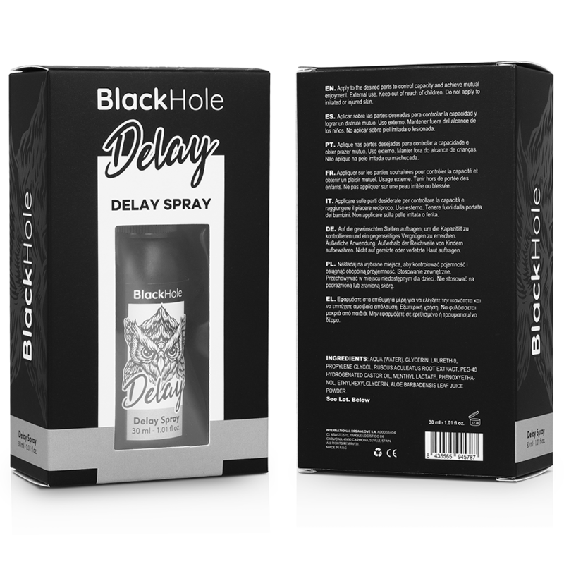 AGUJERO NEGRO - SPRAY RETARDANTE STUDY FORTE 30 ML
