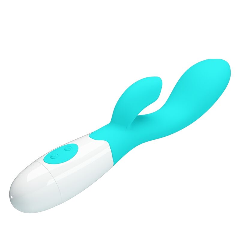 PRETTY LOVE - VIBRATORE PUNTO G LUMINOSO VERDE ACQUA