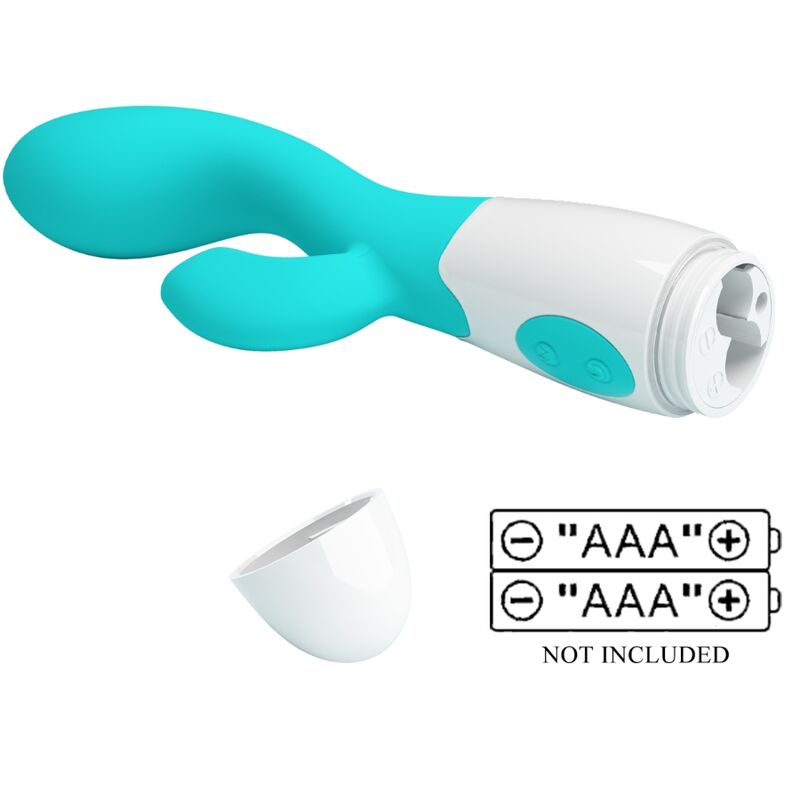 PRETTY LOVE - VIBRATORE PUNTO G LUMINOSO VERDE ACQUA