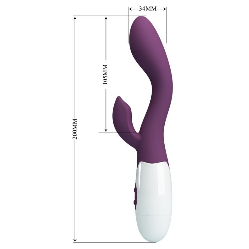 PRETTY LOVE - VIBRADOR PUNTO G BRILLANTE MORADO