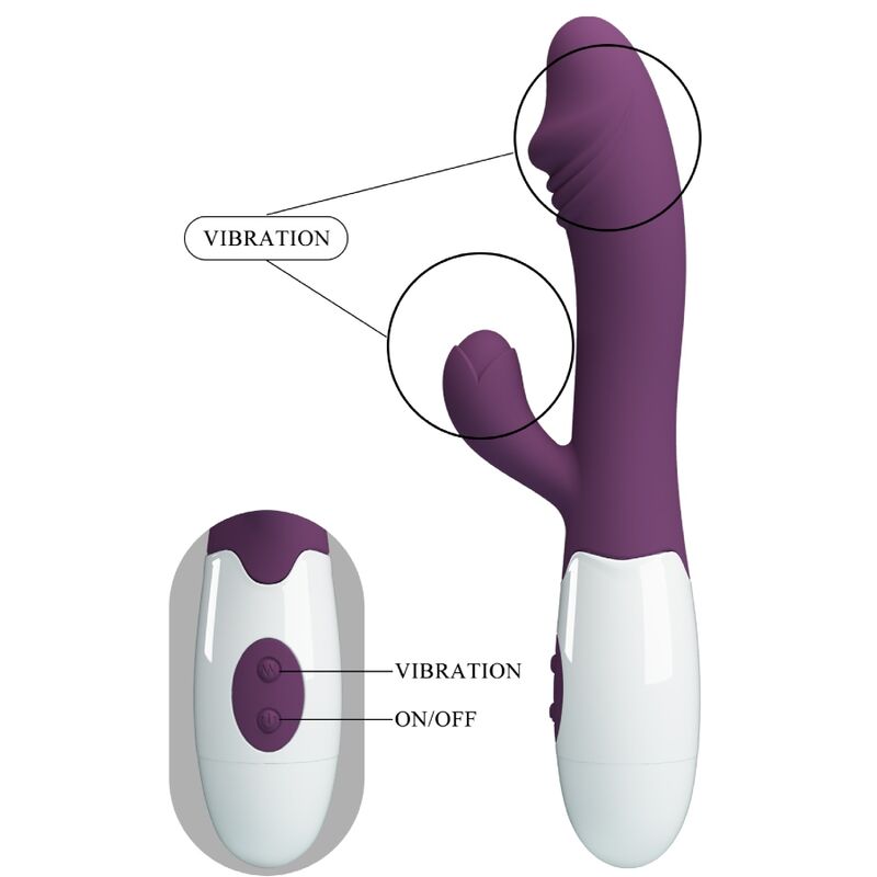 PRETTY LOVE - VIBRATORE SNAPPY PUNTO G VIOLA