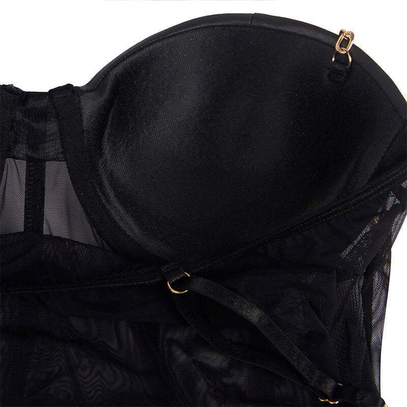 SUBBLIME - BODY DE TIRANTES DE CADENA NEGRA S/M