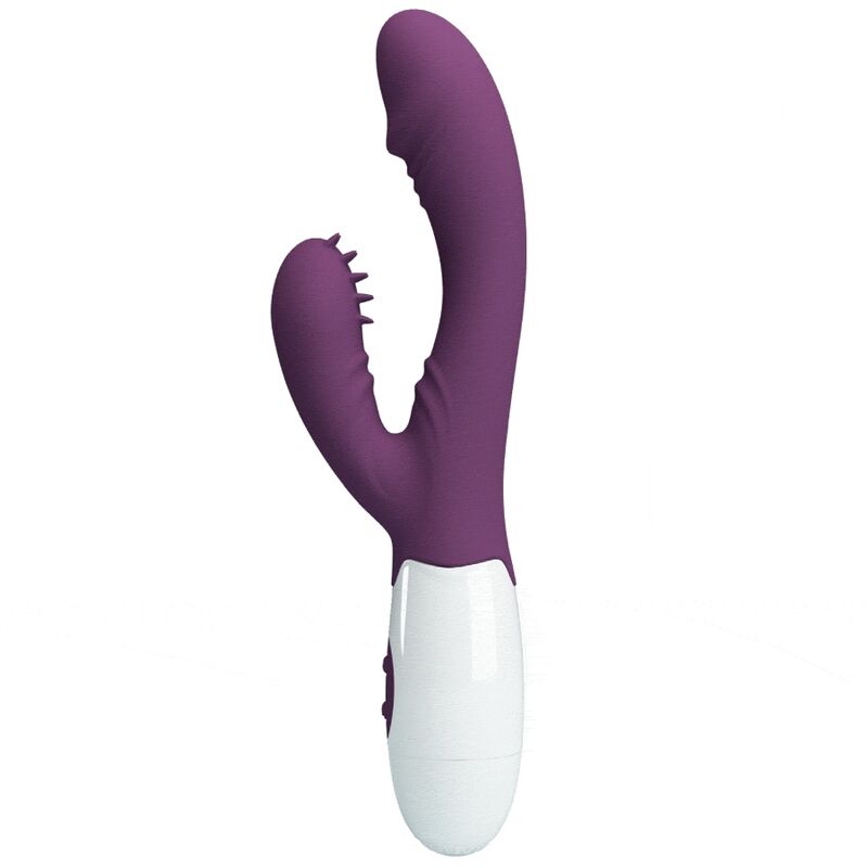 PRETTY LOVE - VIBRADOR CONEJO ANDRE Y ESTIMULADOR DEL PUNTO G MORADO