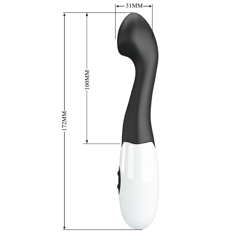 PRETTY LOVE - VIBRADOR CHARLES PUNTO G 30 MODOS NEGRO