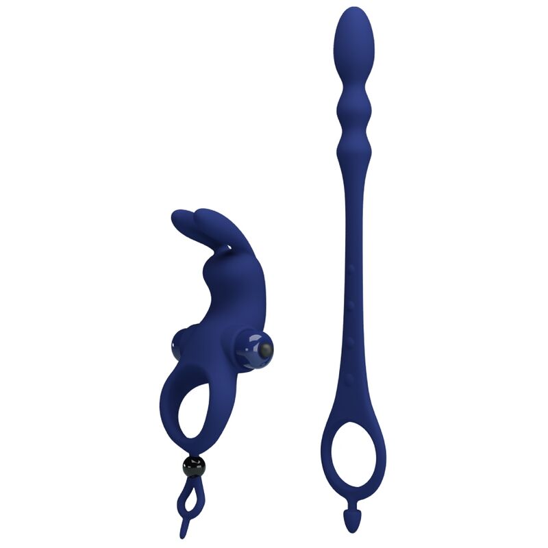 PRETTY LOVE - ANELLO VIBRATORE CONIGLIO AYAD CON TAPPO BLU