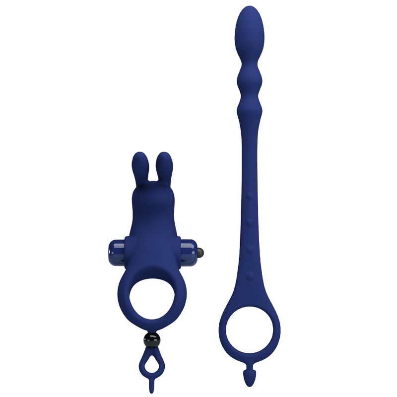 PRETTY LOVE - ANELLO VIBRATORE CONIGLIO AYAD CON TAPPO BLU