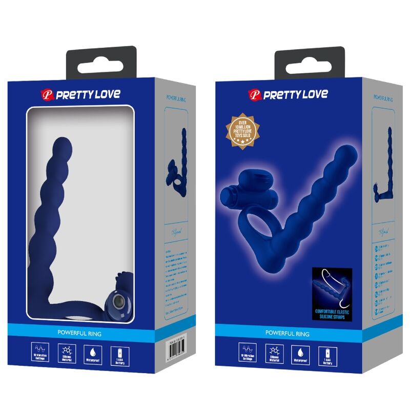 PRETTY LOVE - AJMAL ANELLO VIBRANTE CON DIlatatore blu