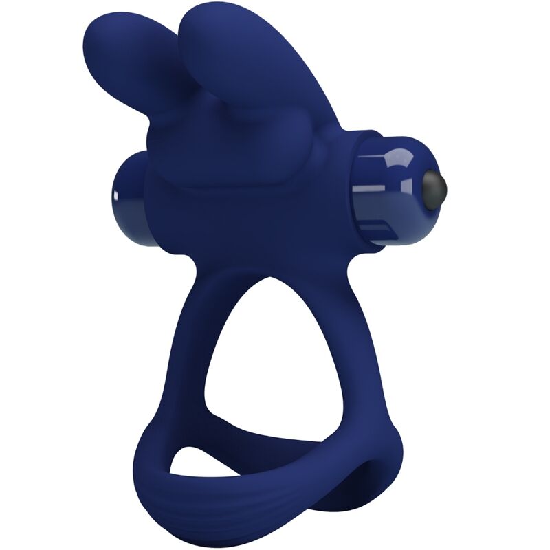 PRETTY LOVE - ANELLO VIBRANTE DOPPIO FRANCISCO CONIGLIO BLU