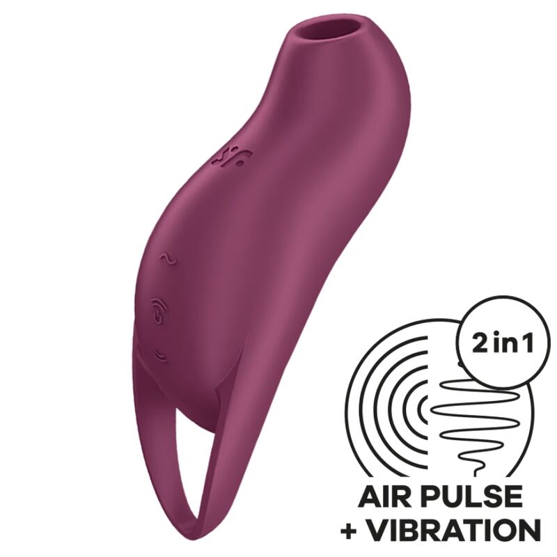 SATISFYER - POCKET PRO 1 STIMOLATORE CLITORIDEO GARNET