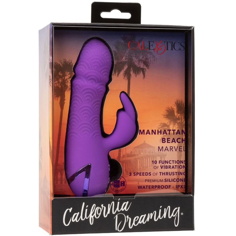CALEXOTICS - MANHATTAN BEACH MARVEL VIBRATOR RABBIT PURPLE DI CALIFORNIA DREAMING