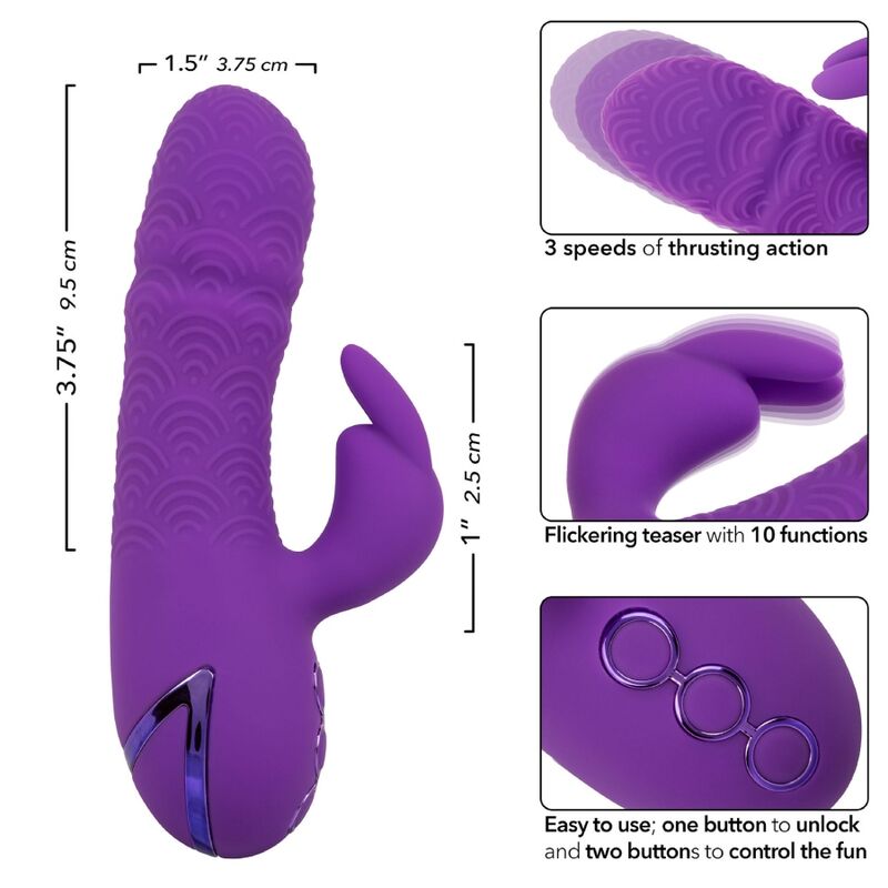 CALEXOTICS - MANHATTAN BEACH MARVEL VIBRATOR RABBIT PURPLE DI CALIFORNIA DREAMING
