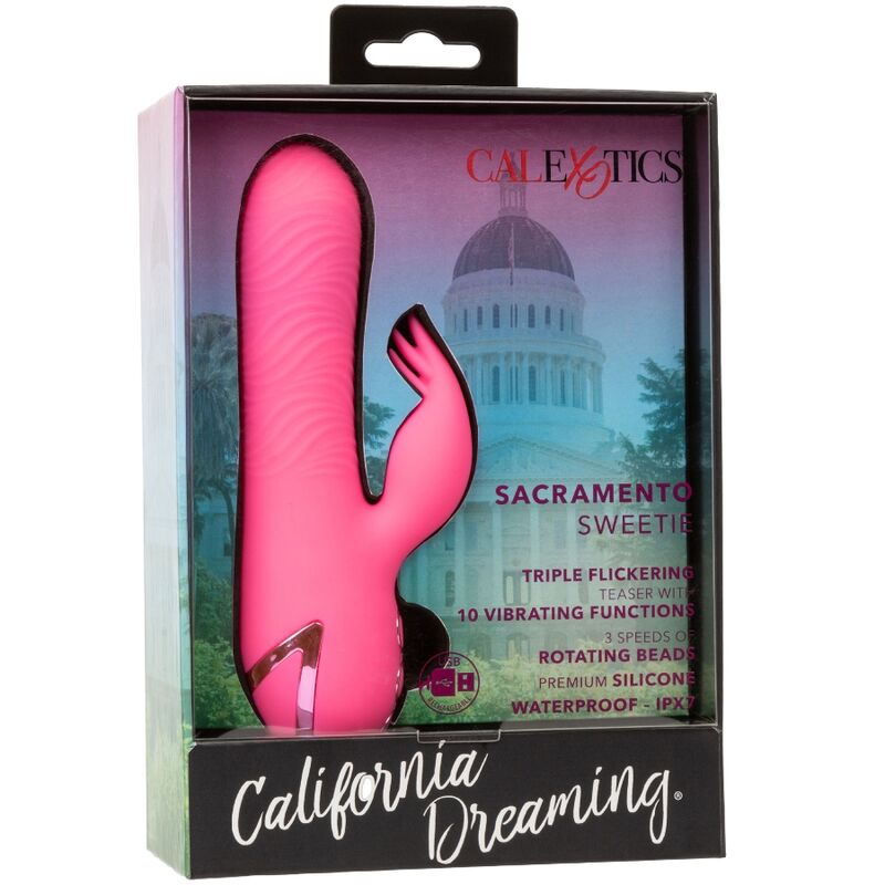 CALEXOTICS - SACRAMENTO SWEETIE VIBRATORE ROSA CONIGLIO DI CALIFORNIA DREAMING