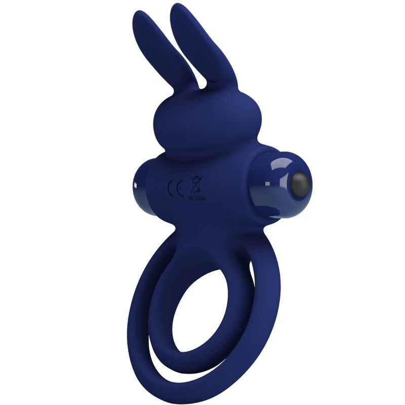 PRETTY LOVE - DAREY ANILLO VIBRADOR DOBLE CONEJO AZUL