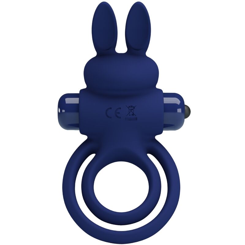 PRETTY LOVE - DAREY ANILLO VIBRADOR DOBLE CONEJO AZUL