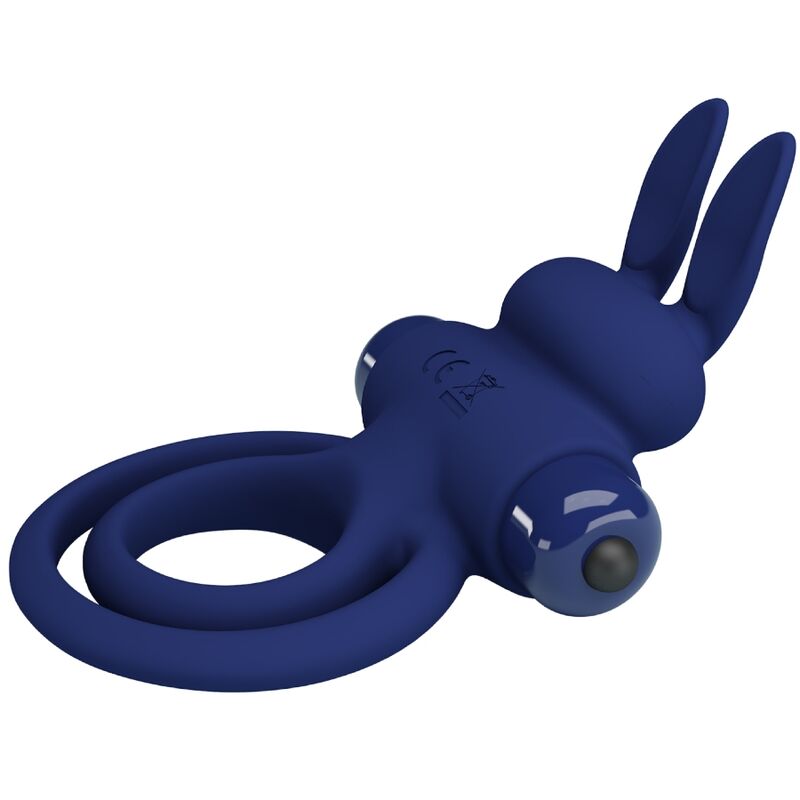 PRETTY LOVE - DAREY ANILLO VIBRADOR DOBLE CONEJO AZUL