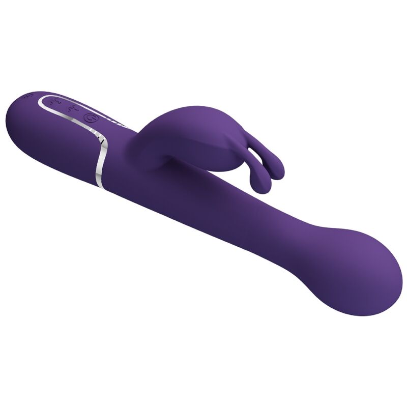 PRETTY LOVE - VIBRADOR DEJON RABBIT 3 EN 1 MULTIFUNCIÓN MORADO