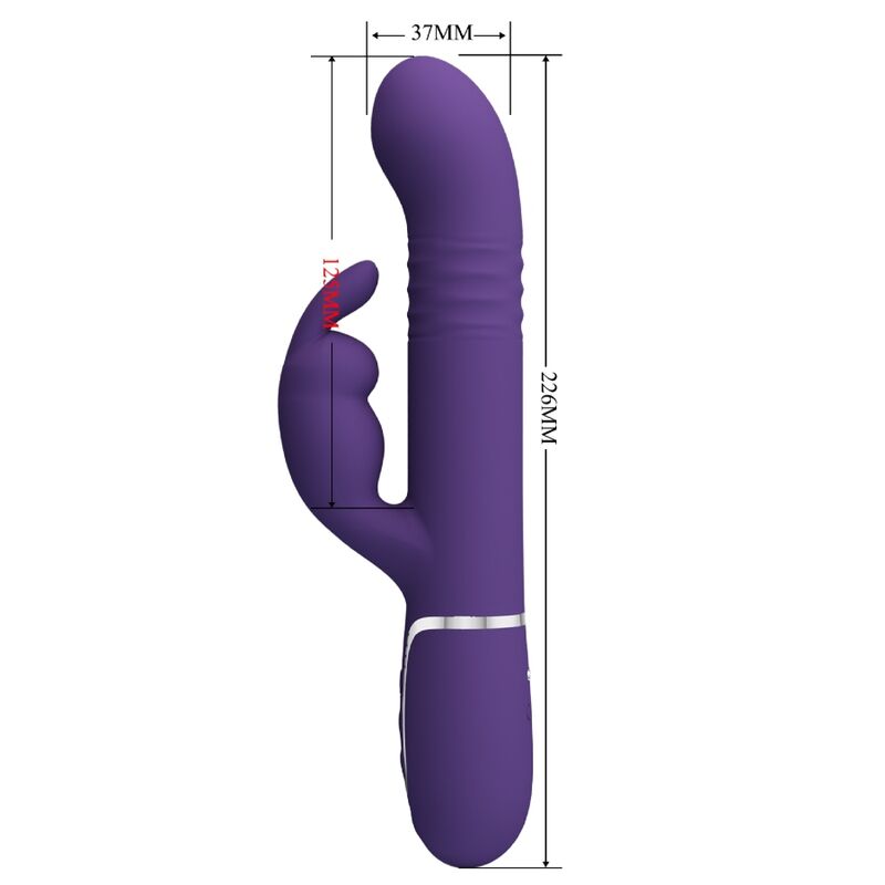 PRETTY LOVE - VIBRATORE CONIGLIO COALE 4 IN 1 VIOLA